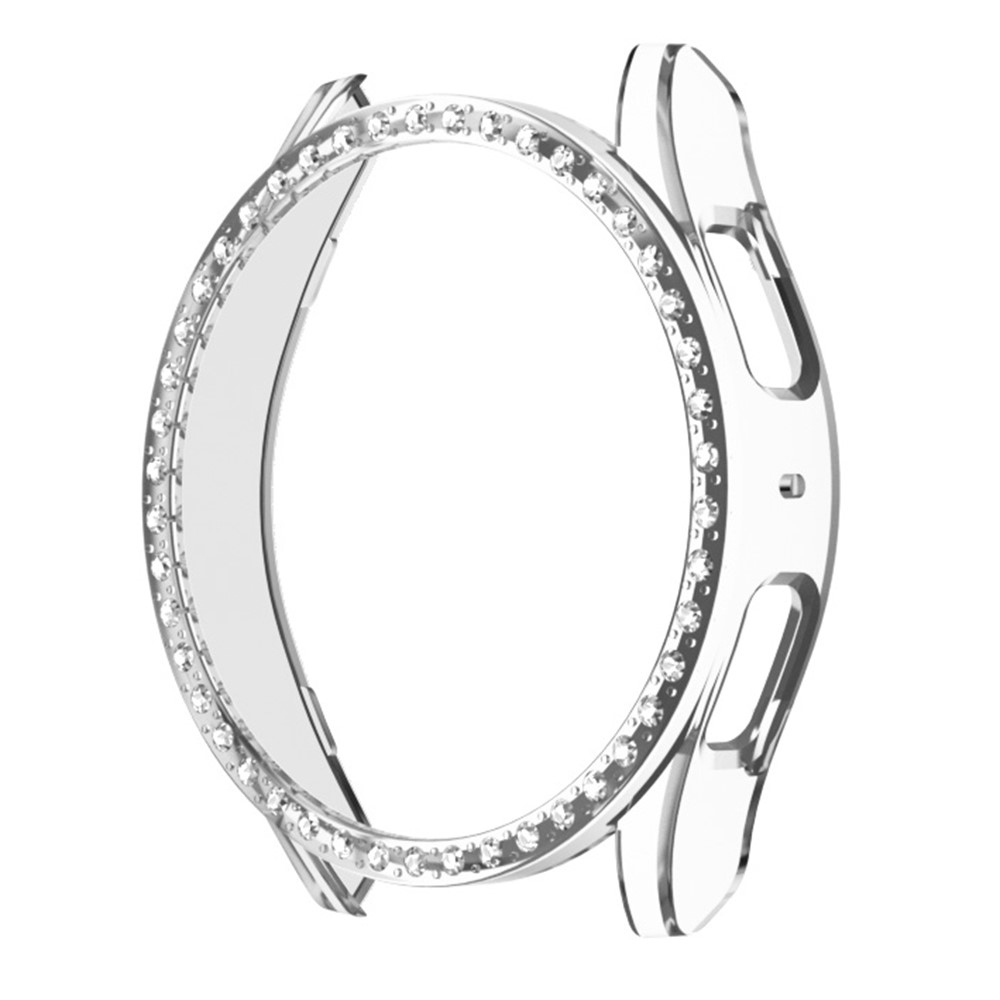 Decory műanyag, rácsatlakoztatható tok strasszokkal a Samsung Galaxy Watch7 40 mm-es modellhez – átlátszó