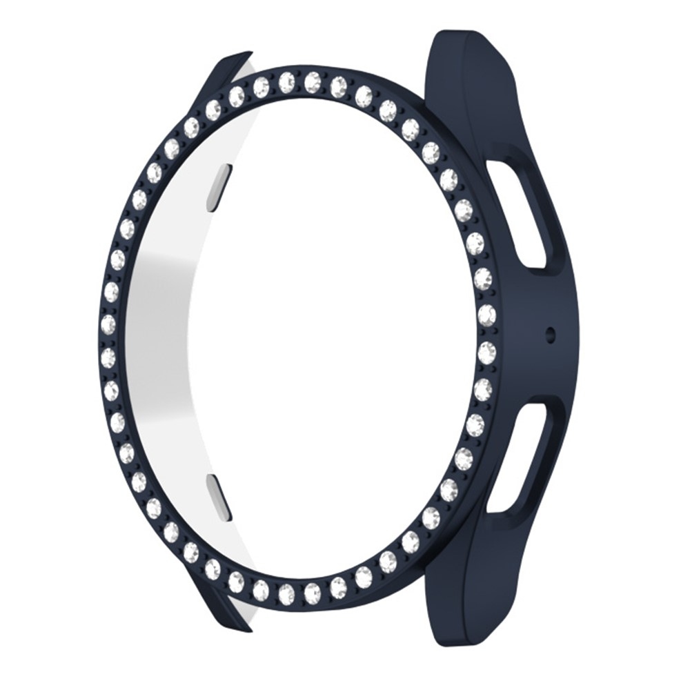 Decory műanyag, rácsatlakoztatható tok strasszokkal a Samsung Galaxy Watch7 40 mm-es modellhez – sötétkék