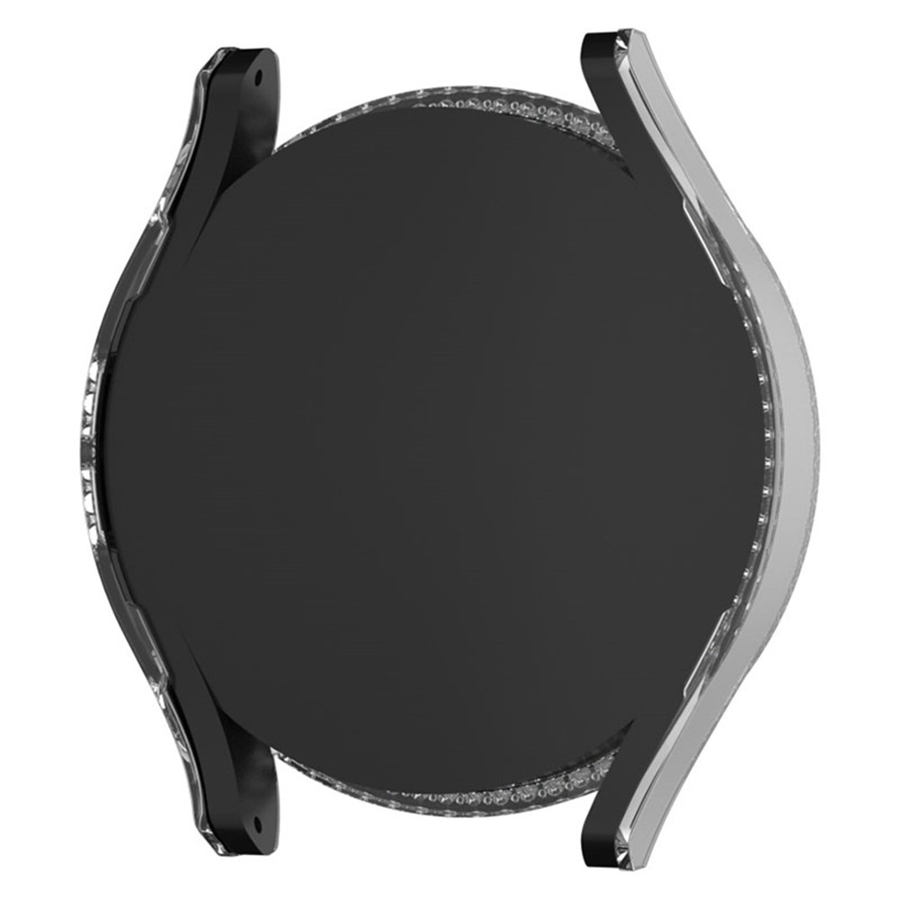 Decory műanyag, rácsatlakoztatható tok strasszokkal a Samsung Galaxy Watch7 44 mm-es modellhez – átlátszó