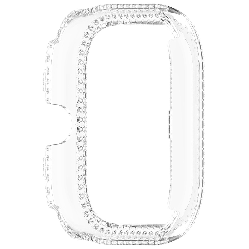 Decory műanyag, rácsatlakoztatható tok strasszokkal a Xiaomi Redmi Watch 5-hez – átlátszó