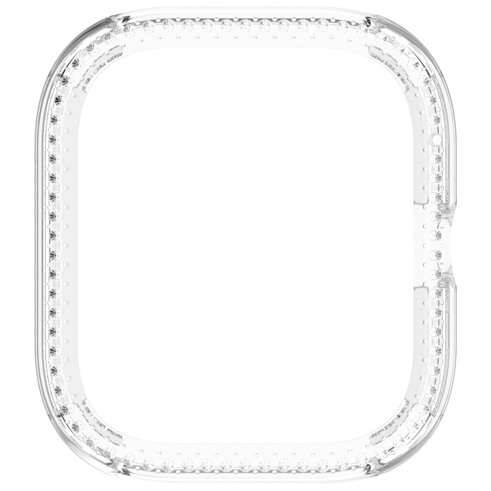 Decory műanyag, rácsatlakoztatható tok strasszokkal a Xiaomi Redmi Watch 5-hez – átlátszó