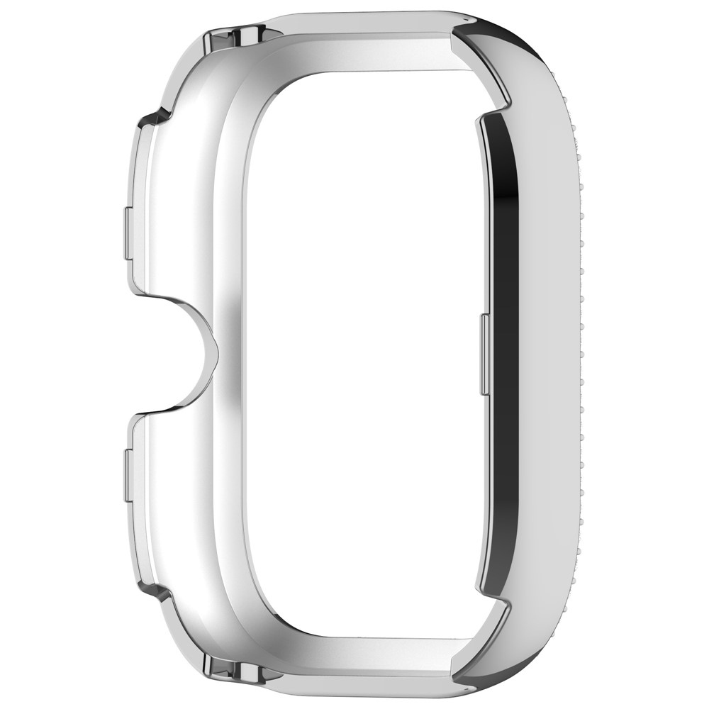 Decory műanyag, rácsatlakoztatható tok strasszokkal a Xiaomi Redmi Watch 5-hez – ezüst színű