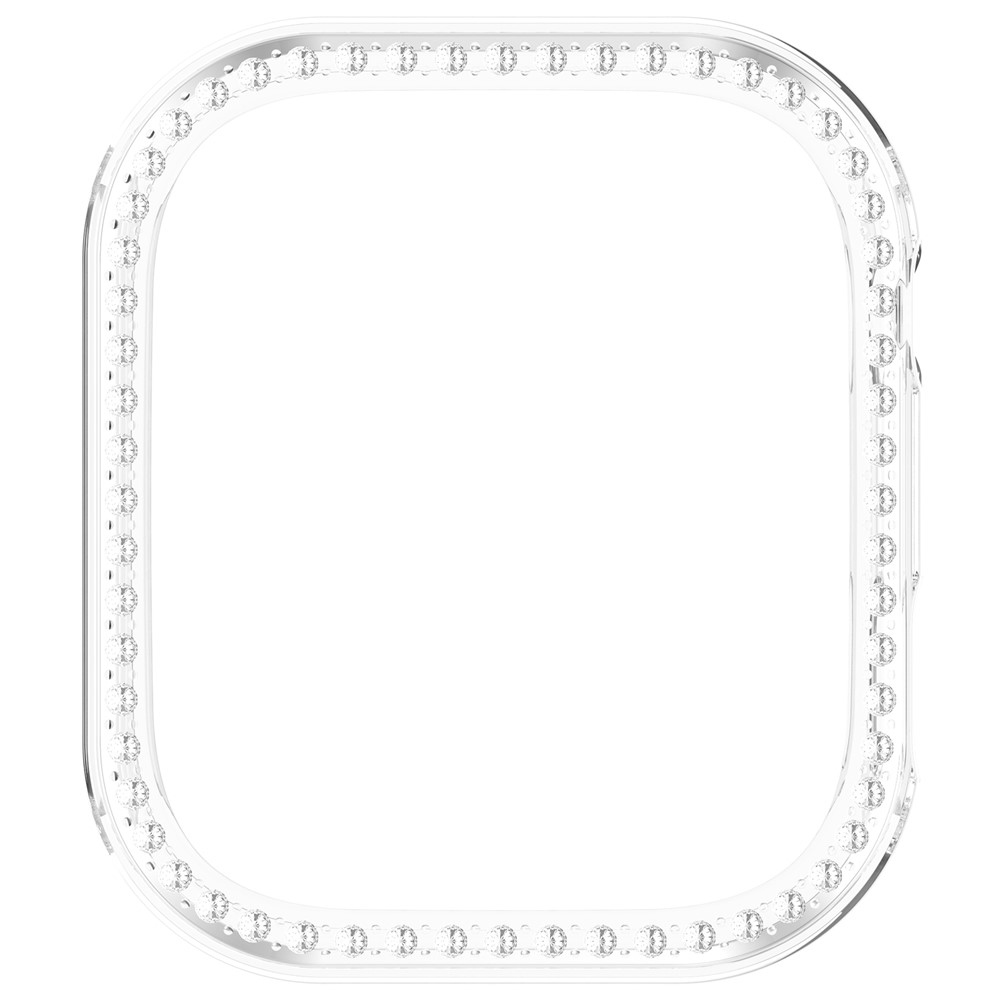 Decory műanyag, rácsatlakoztatható tok strasszokkal a Xiaomi Redmi Watch 6-hoz – átlátszó