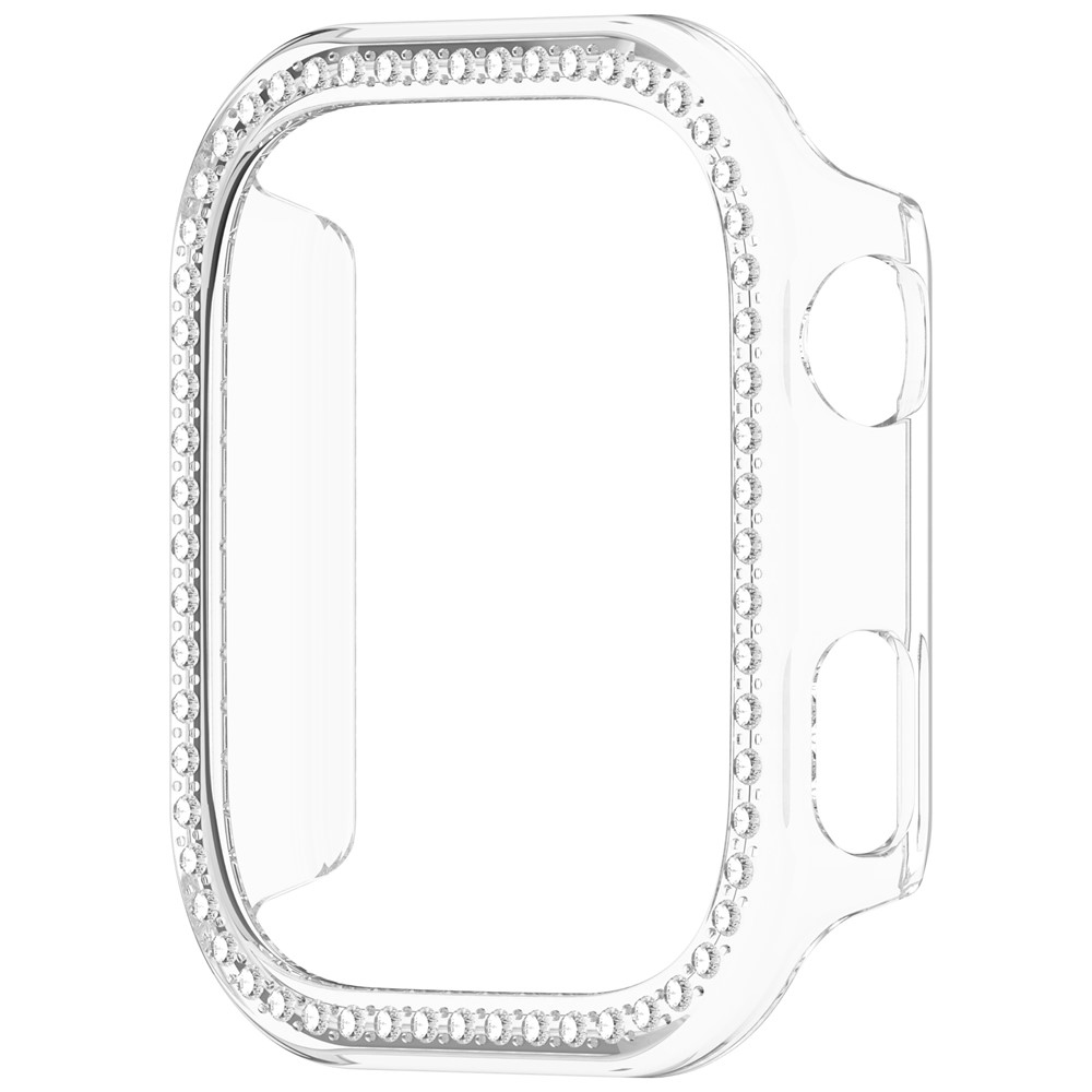 Decory műanyag, rácsatlakoztatható tok strasszokkal a Xiaomi Redmi Watch 6-hoz – átlátszó