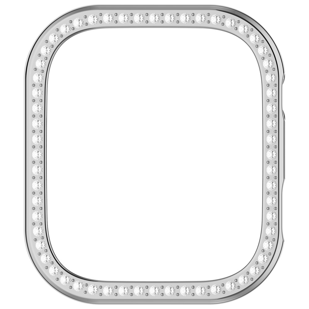 Decory műanyag, rácsatlakoztatható tok strasszokkal a Xiaomi Redmi Watch 6-hoz – ezüst színű