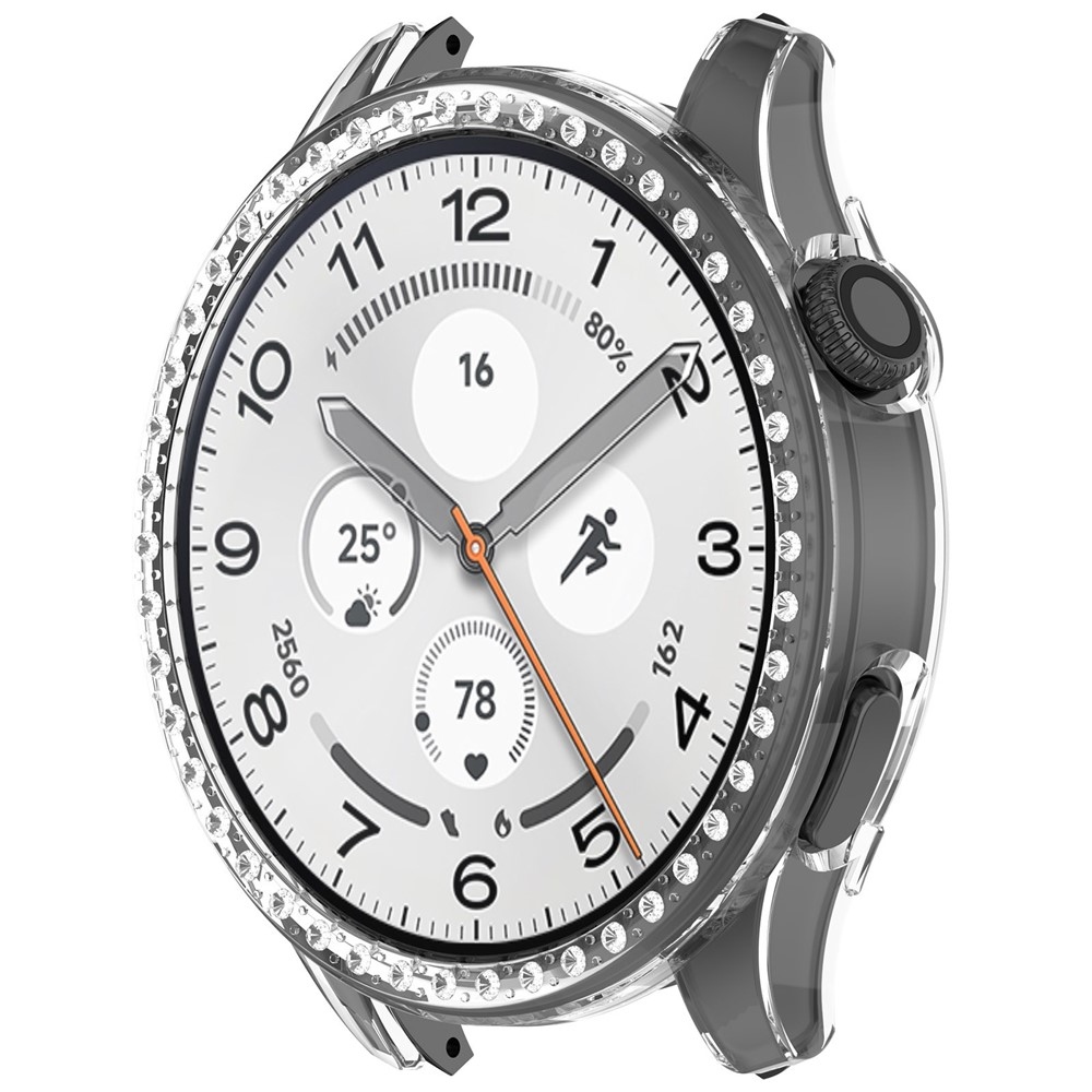 Decory műanyag, rácsatlakoztatható tok strasszokkal a Xiaomi Watch 5-hez – átlátszó
