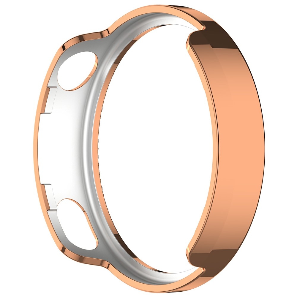Decory műanyag, rácsatlakoztatható tok strasszokkal a Xiaomi Watch S4 41 mm-es modellhez – rózsaszín-arany