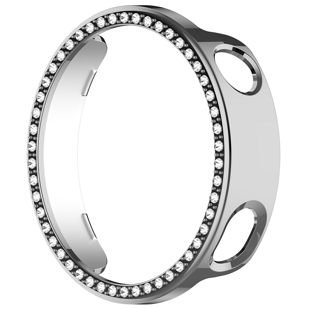 Decory műanyag, rácsatlakoztatható tok strasszokkal a Xiaomi Watch S4 41 mm-es modellhez – ezüst színű