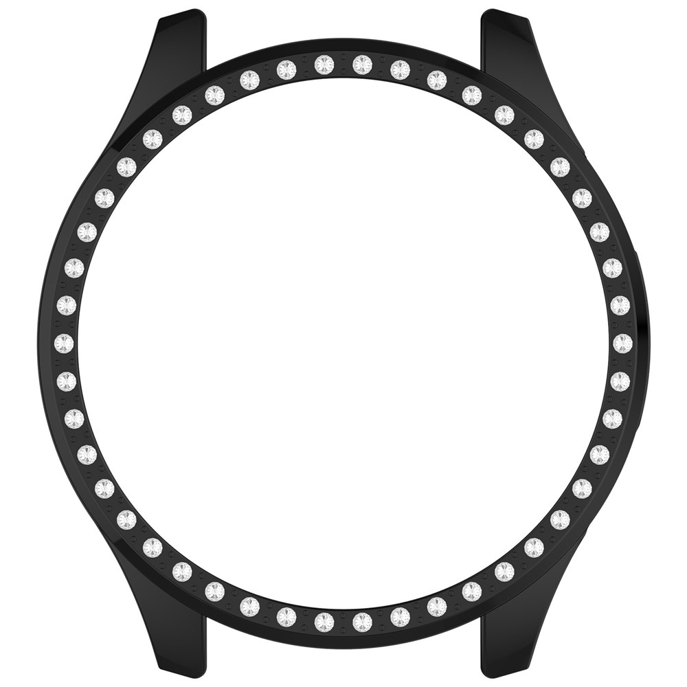 Decory műanyag, rácsatlakoztatható tok strasszokkal a Xiaomi Watch S5-hez – fekete