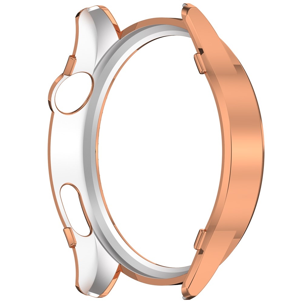 Decory műanyag, rácsatlakoztatható tok strasszokkal a Xiaomi Watch S5-hez – rózsaszín-arany