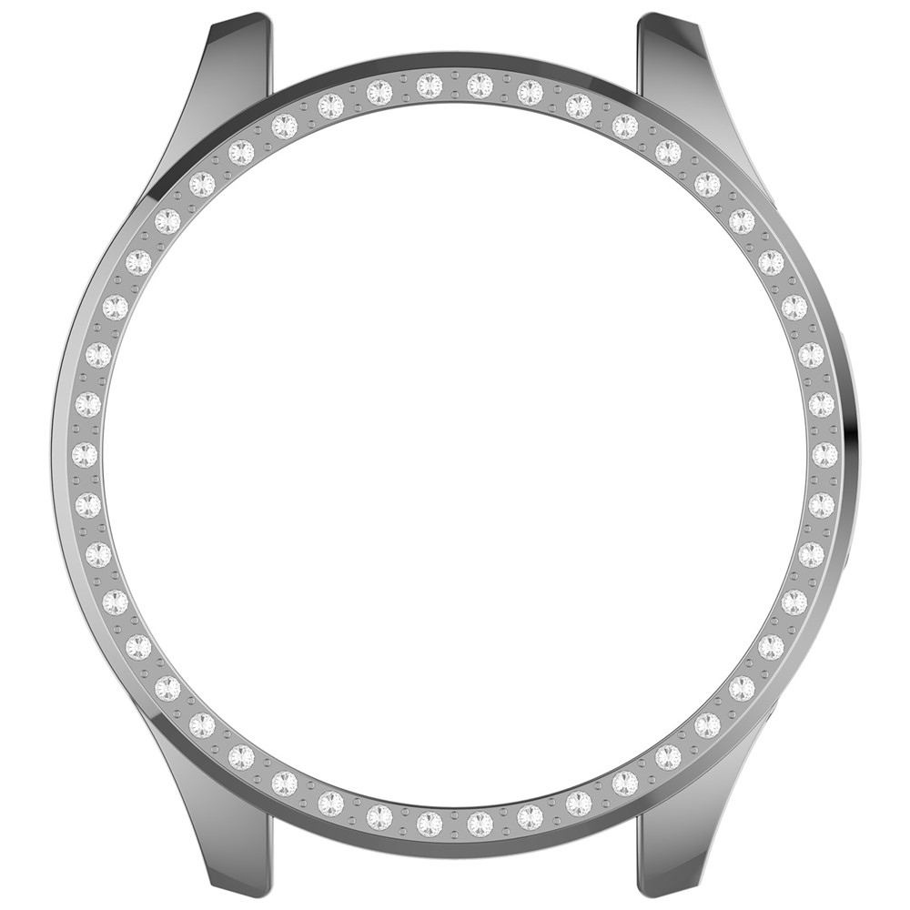 Decory műanyag, rácsatlakoztatható tok strasszokkal a Xiaomi Watch S5-hez – ezüst színű