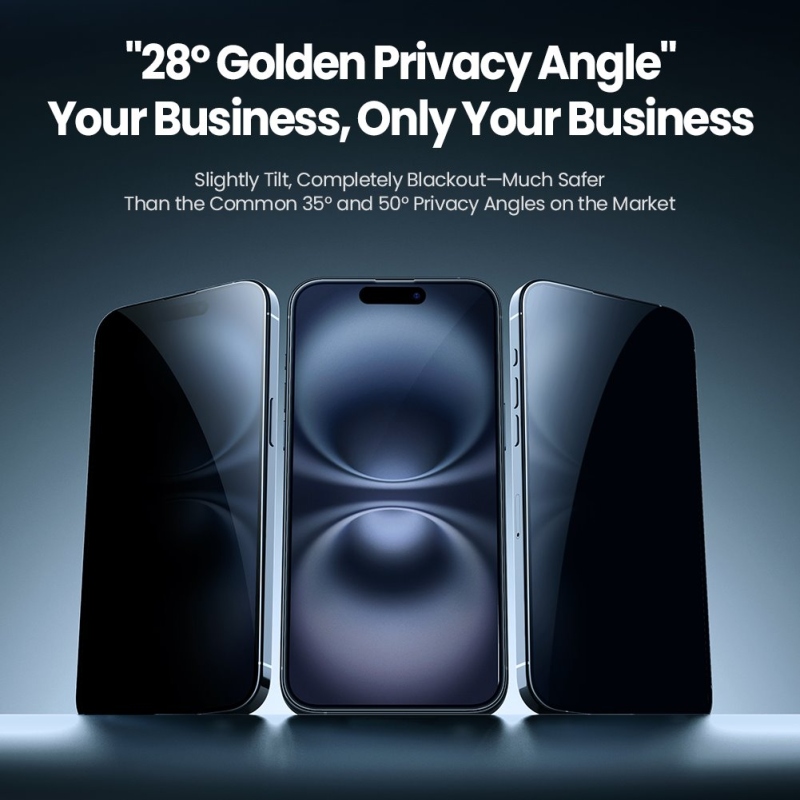 Nillkin Edzett üveg 0.25mm Guardian 2.5D Apple iPhone 16 fekete (applikátorral)