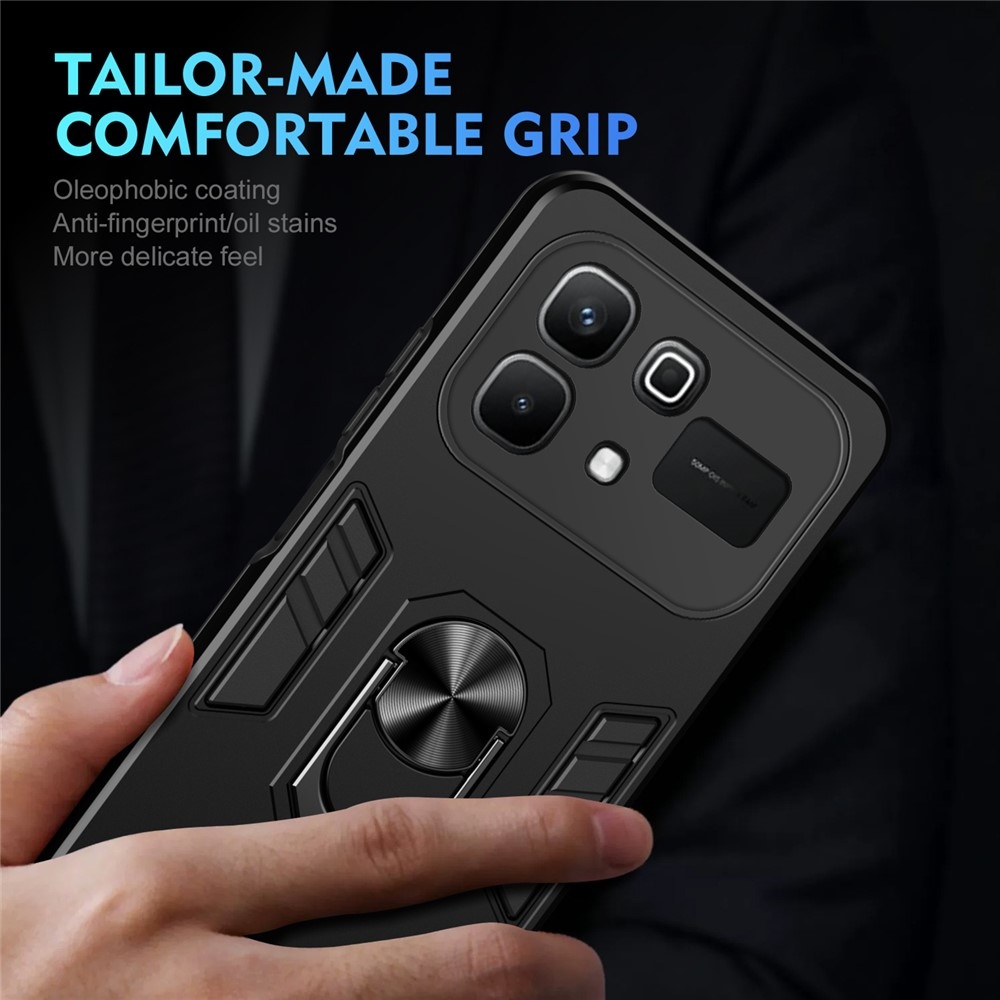 Defend tartós borító az Infinix Note 60 5G/Note 60 Pro 5G készülékhez - fekete