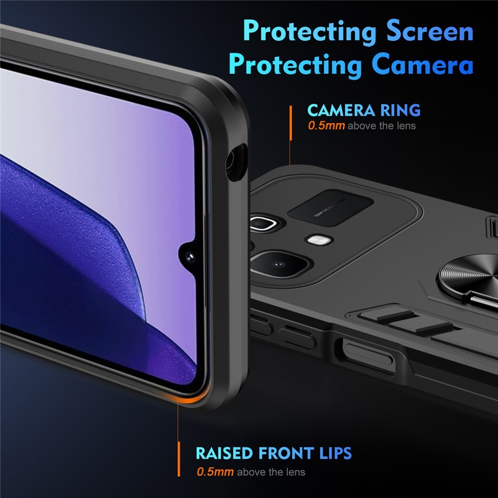 Defend tartós borító az Infinix Note 60 5G/Note 60 Pro 5G készülékhez - fekete