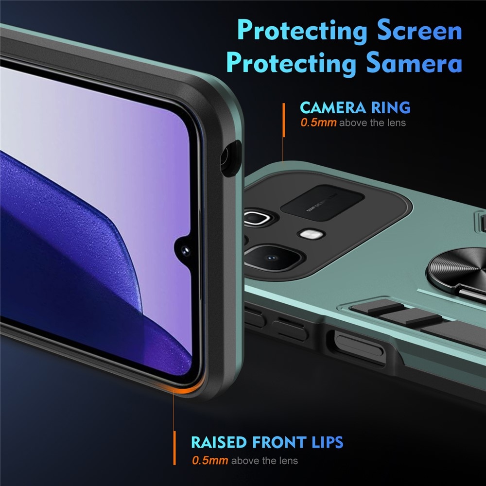Defend tartós borító az Infinix Note 60 5G/Note 60 Pro 5G készülékhez - zöld