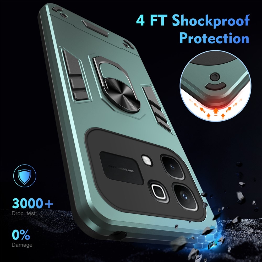 Defend tartós borító az Infinix Note 60 5G/Note 60 Pro 5G készülékhez - zöld