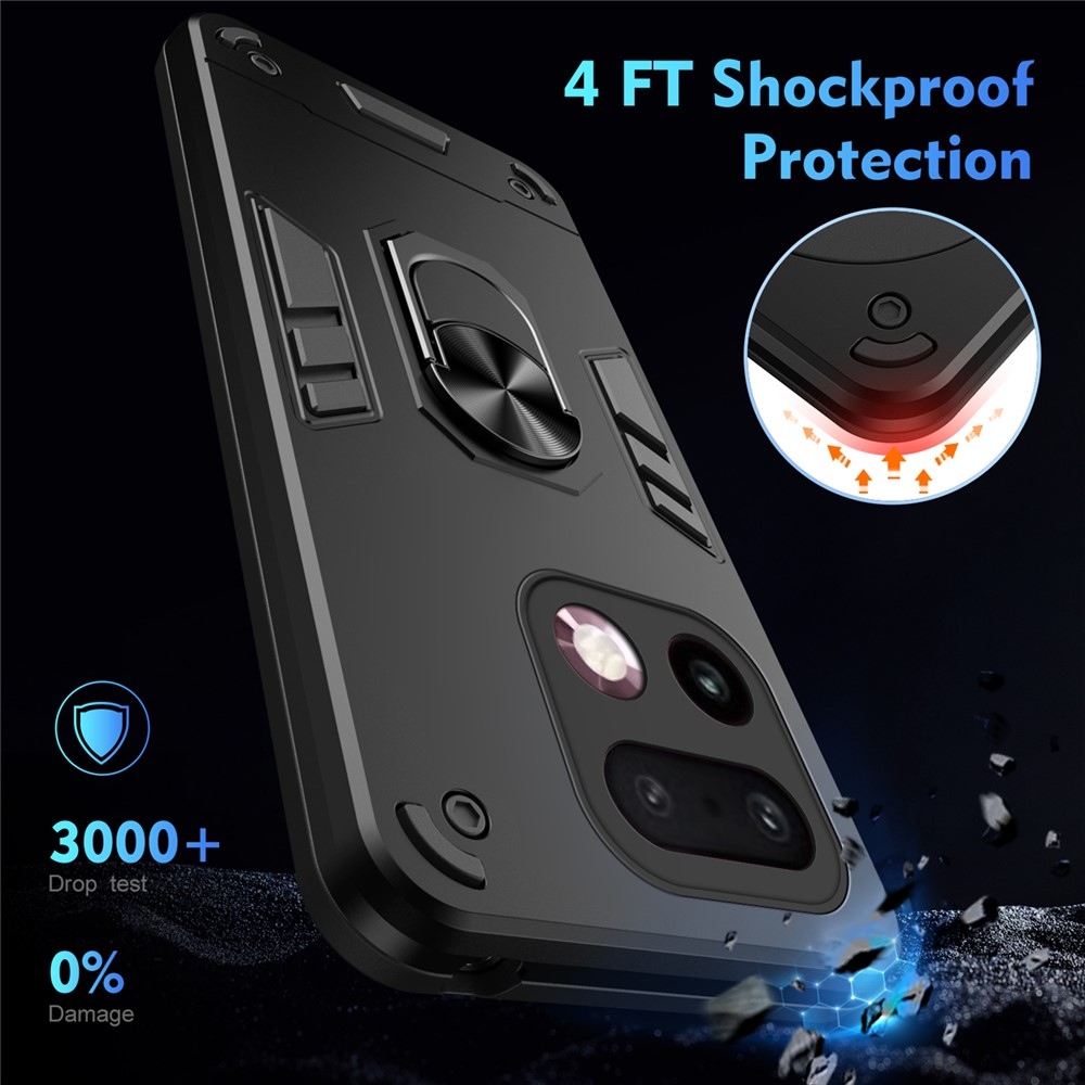 Tartós védőborítás a Realme 16 Pro+ 5G készülékhez - fekete