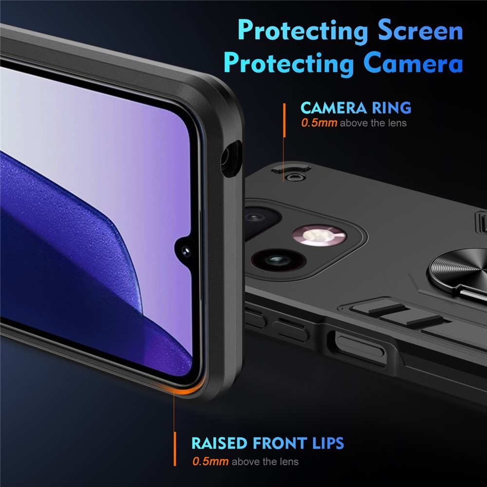 Tartós védőborítás a Realme 16 Pro+ 5G készülékhez - fekete