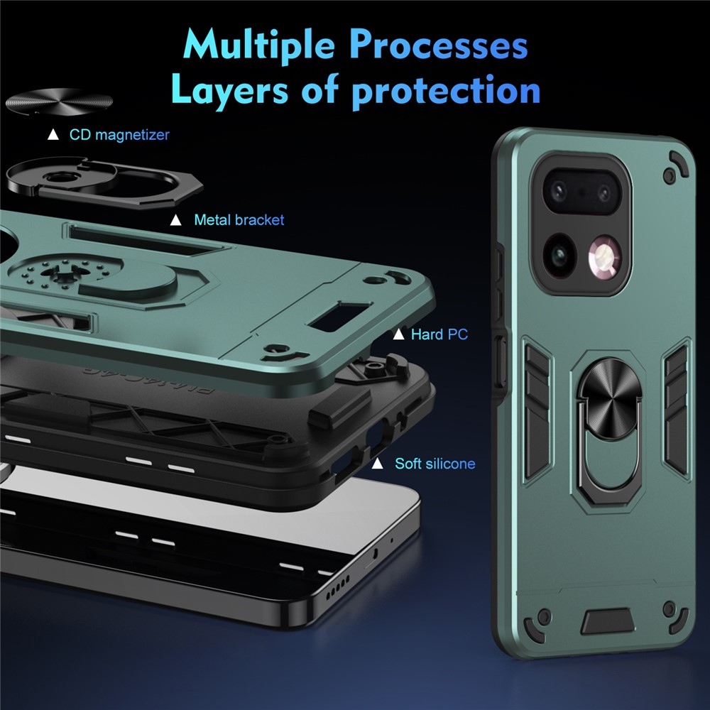 Defend tartós védőborítás a Realme 16 Pro+ 5G készülékhez - zöld