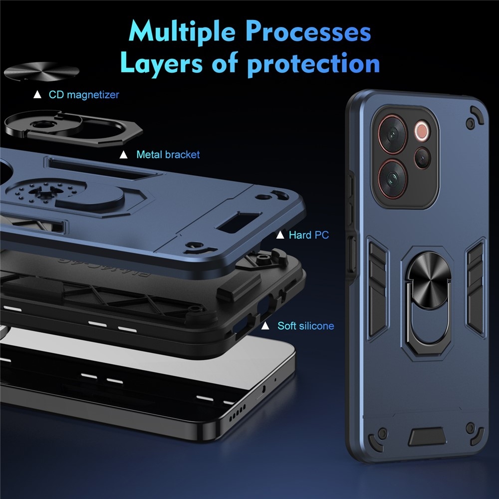 Defend tartós borító a Vivo V70 5G készülékhez - kék