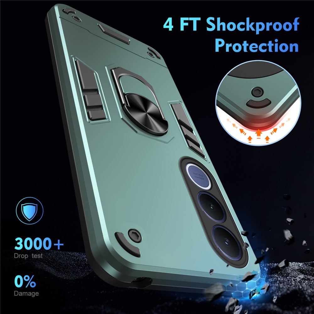 Defend tartós védőburkolat a Vivo V70 FE 5G készülékhez - zöld