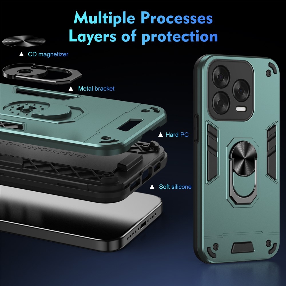 Defend tartós védőburkolat a ZTE Blade V70 Vita készülékhez - zöld