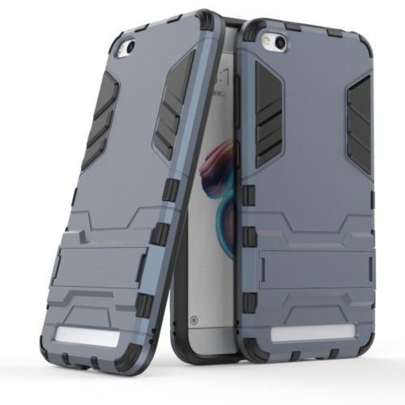 Defender tartós hibrid tok állvánnyal a Xiaomi Redmi 5A számára - szürke kék