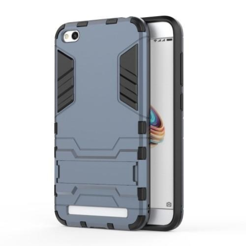 Defender tartós hibrid tok állvánnyal a Xiaomi Redmi 5A számára - szürke kék