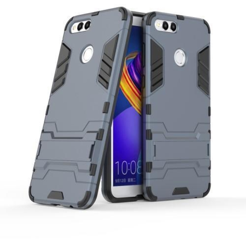 Defender tartós tok állvánnyal Honor 7X-hez - sötétkék