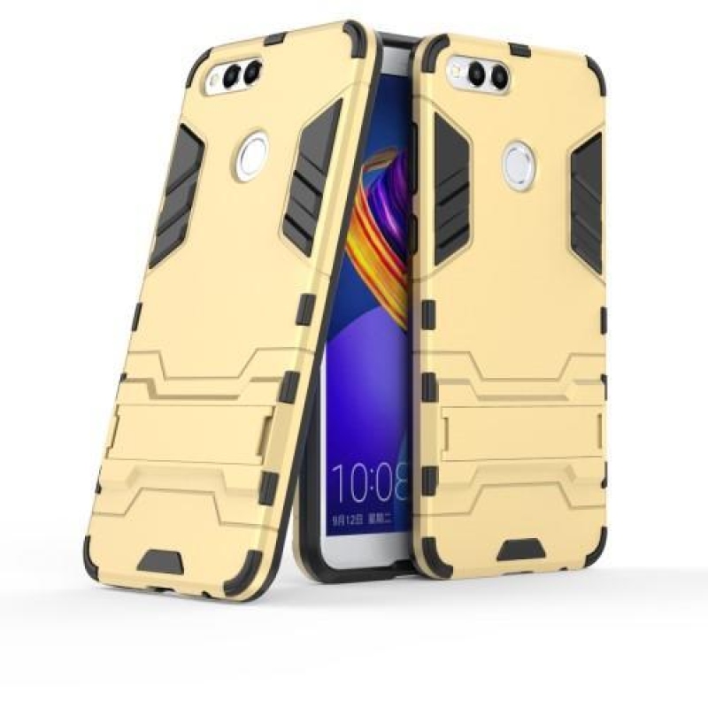 Defender tartós tok állvánnyal a Honor 7X-hez - arany színben