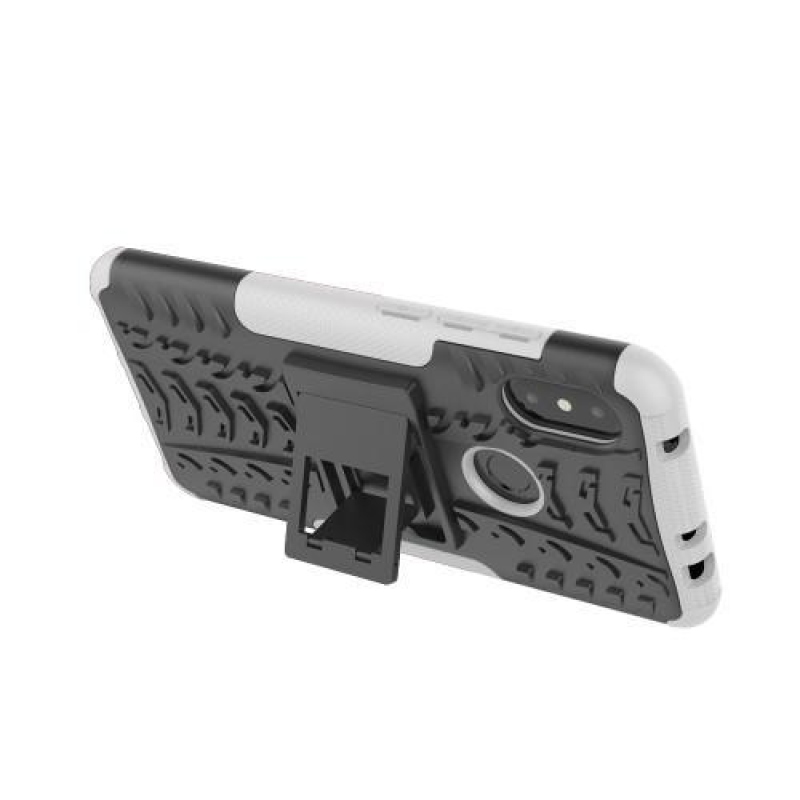 Defendery tartós hibrid tok a Xiaomi Redmi Note 6 Pro készülékhez - fehér