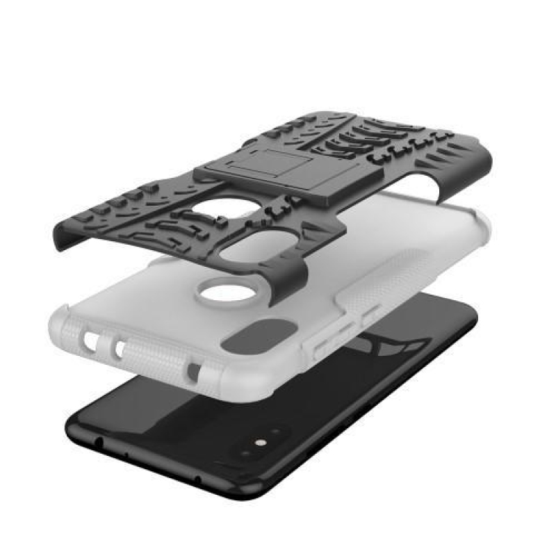 Defendery tartós hibrid tok a Xiaomi Redmi Note 6 Pro készülékhez - fehér