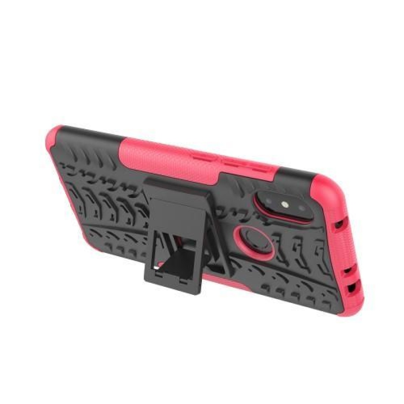 Defendery tartós hibrid tok a Xiaomi Redmi Note 6 Pro számára - rózsaszínű