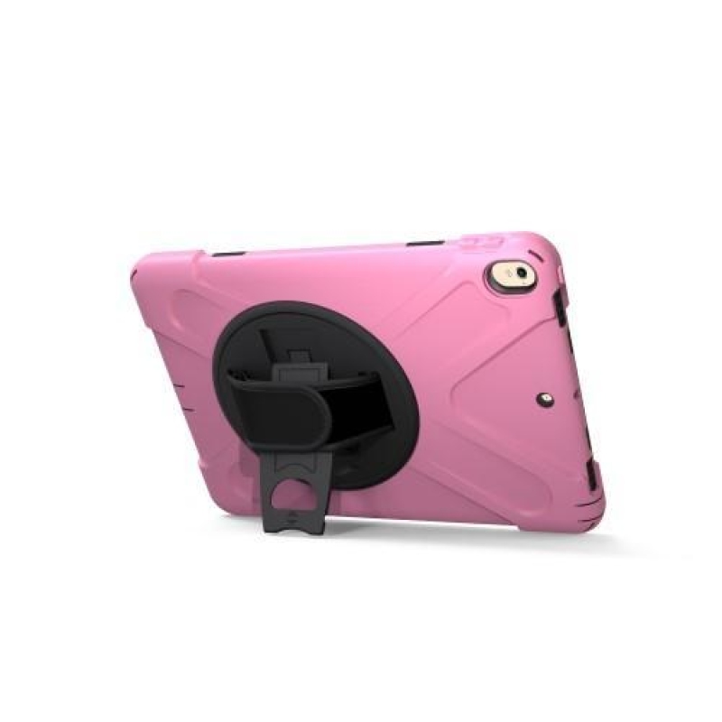 Fokozatos, tartós tok iPad Pro 10.5 készülékhez - rózsaszínű, forgatható állvánnyal