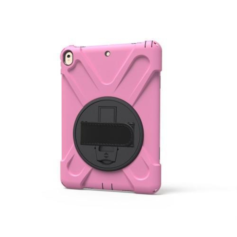 Fokozatos, tartós tok iPad Pro 10.5 készülékhez - rózsaszínű, forgatható állvánnyal