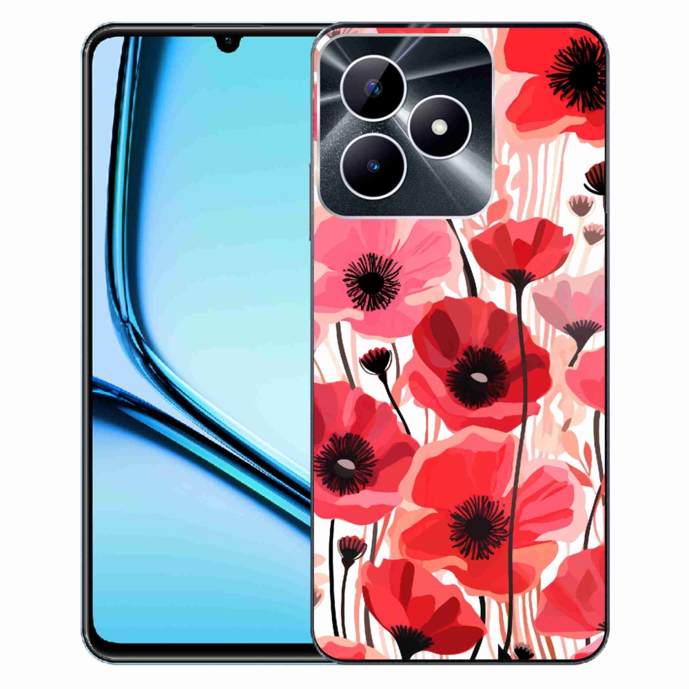 Zselés tok mmCase a Realme Note 50 készülékhez - mákos 1