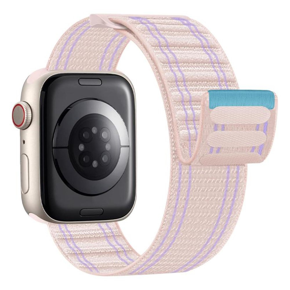Delta nylon szíj az Apple Watch 12/11/10 42 mm-es és 9/8/7 41 mm-es modellekhez – rózsaszín