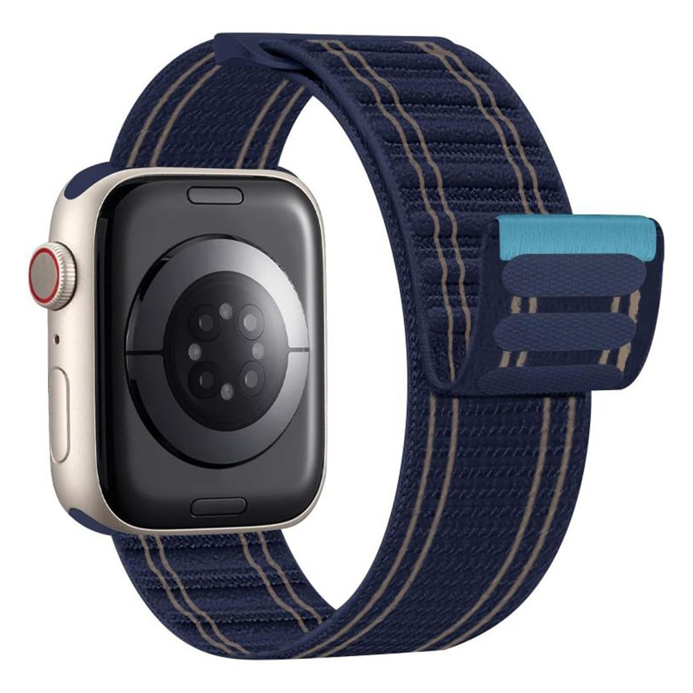 Delta nylon szíj az Apple Watch 12/11/10 42 mm-es és 9/8/7 41 mm-es modellekhez – sötétkék