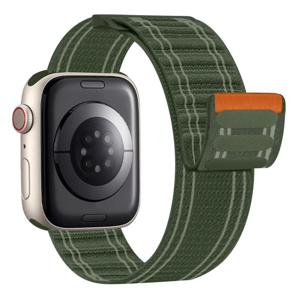 Delta nylon szíj az Apple Watch 12/11/10 42 mm-es és 9/8/7 41 mm-es modellekhez – zöld
