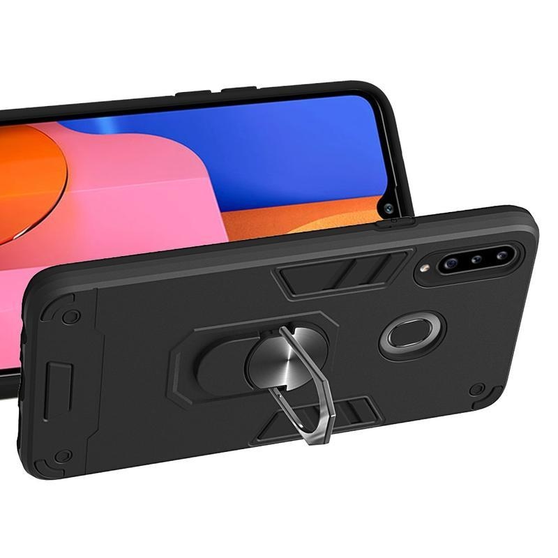 Levehető tartós hibrid tok Samsung Galaxy A20s készülékhez - fekete