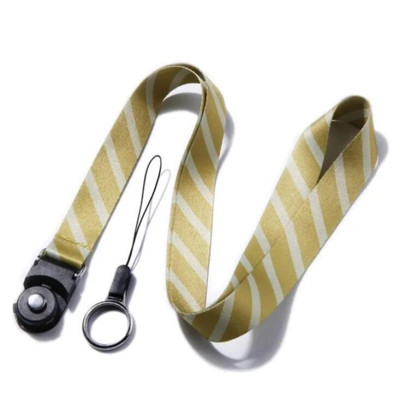 Levehető zsinór a pisztolytáskához - csíkok/arany