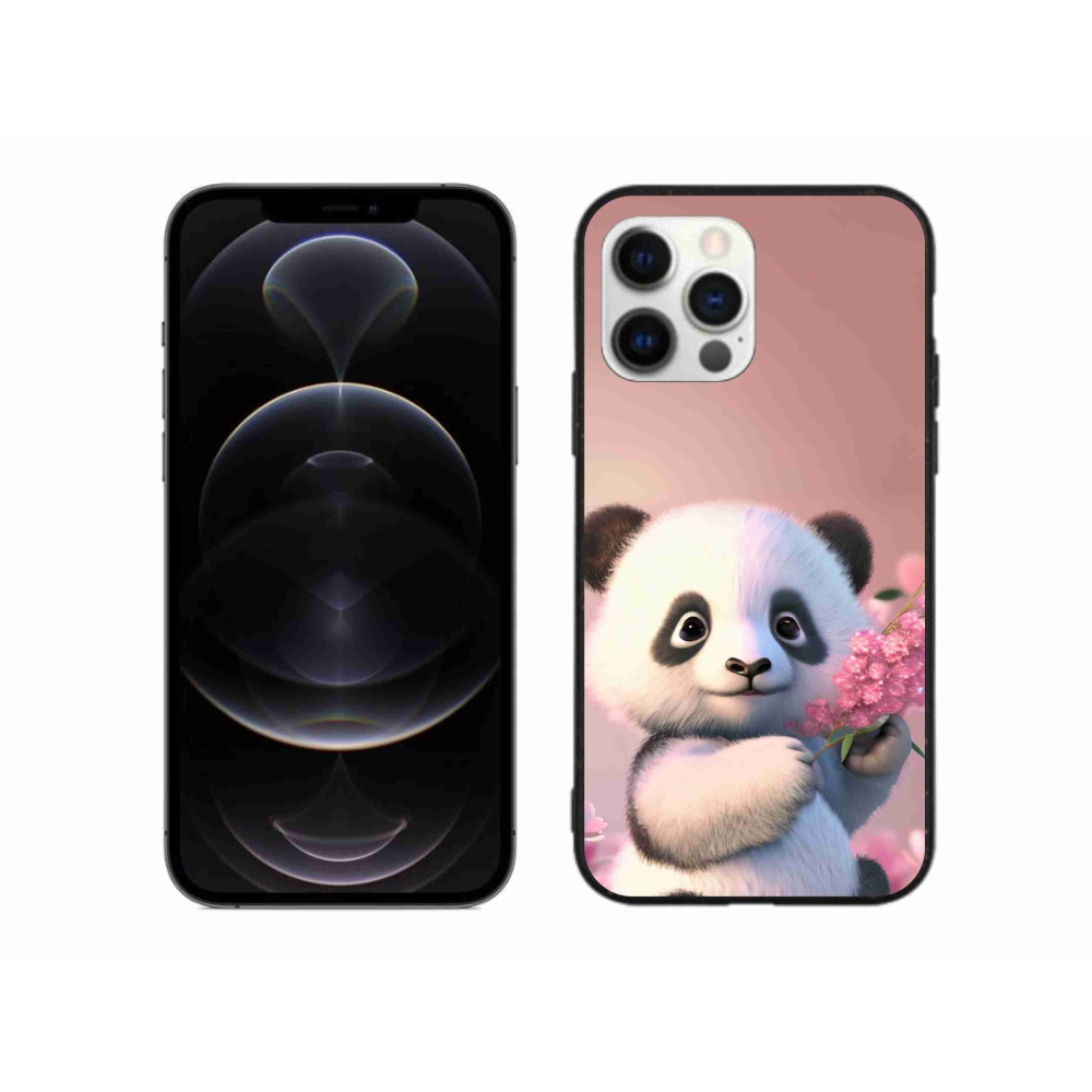 Gél borítás mmCase iPhone 12 Pro Max készülékhez - aranyos panda