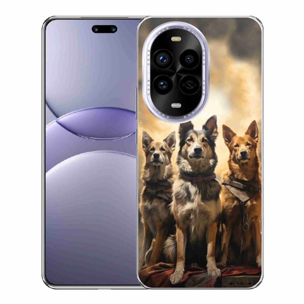 Gél borítás mmCase a Huawei Nova 13 Pro 5G-n - három kutya