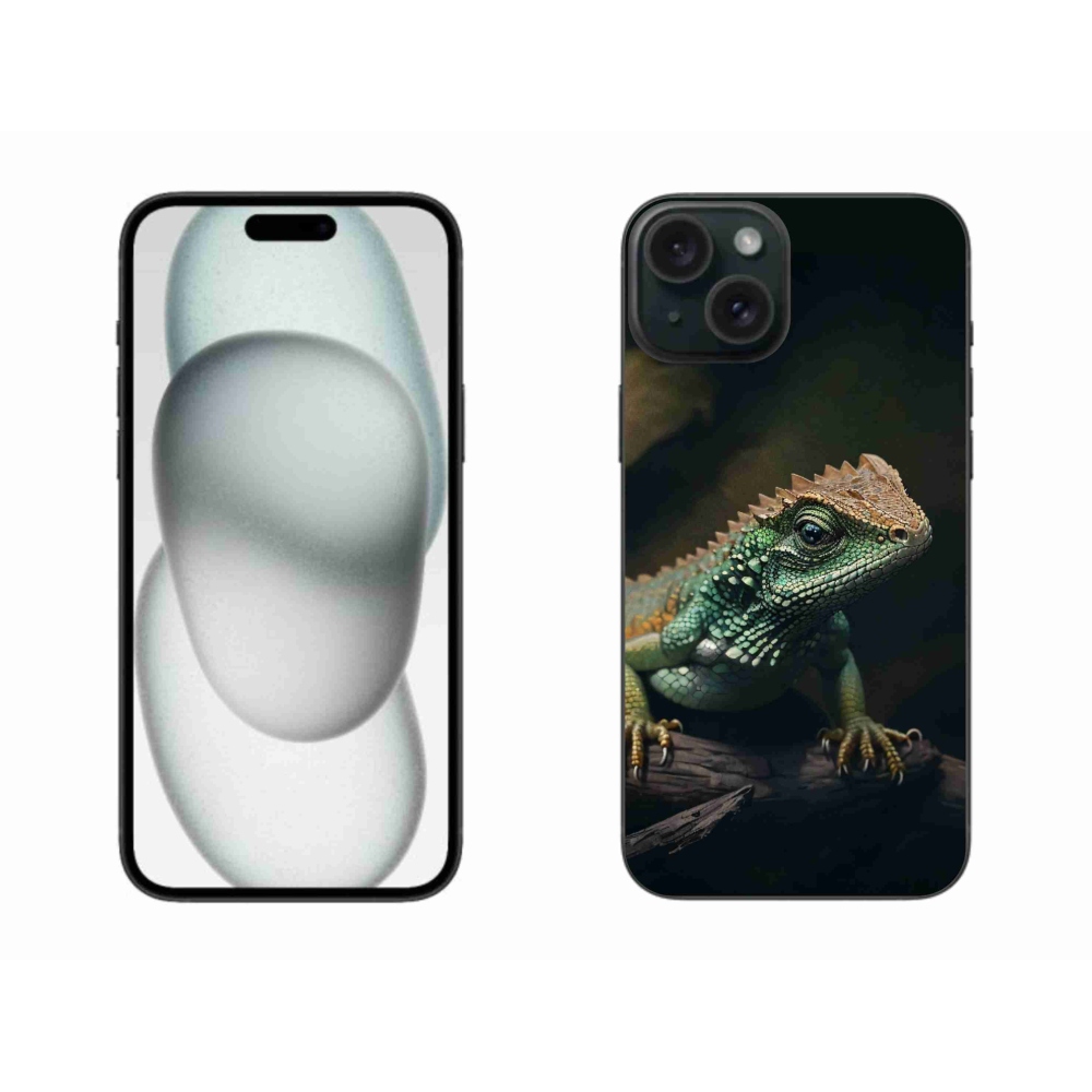 Zselés borítás mmCase iPhone 15 Plus készülékhez - gyík