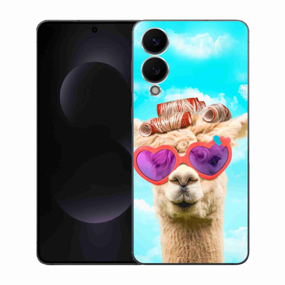 Zselés borítás mmCase Samsung Galaxy S25 Edge készülékhez - szemüveges láma