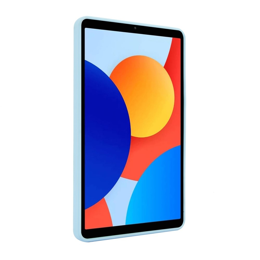 Skiny zselés tok fix hátlappal és flip állvánnyal Xiaomi Redmi Pad SE 8.7-hez - világoskék színű