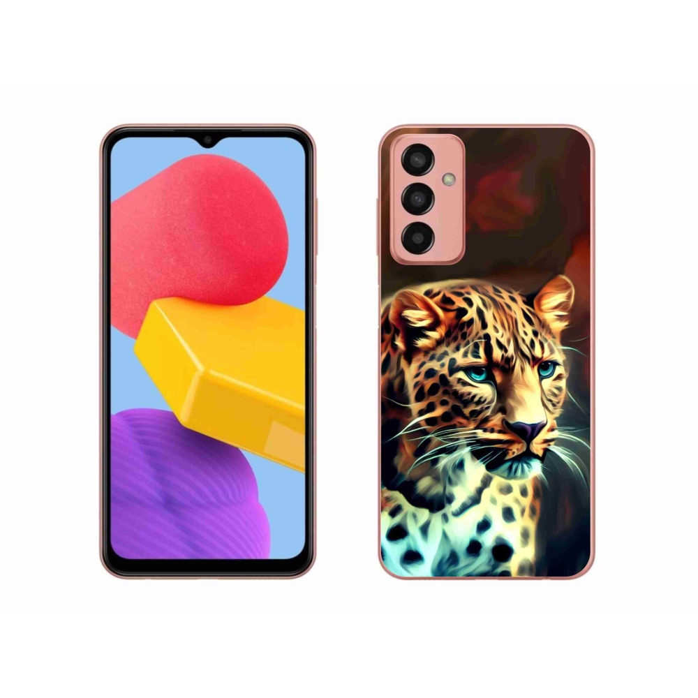 Zselés borítás mmCase Samsung Galaxy M13 készülékhez - leopárd