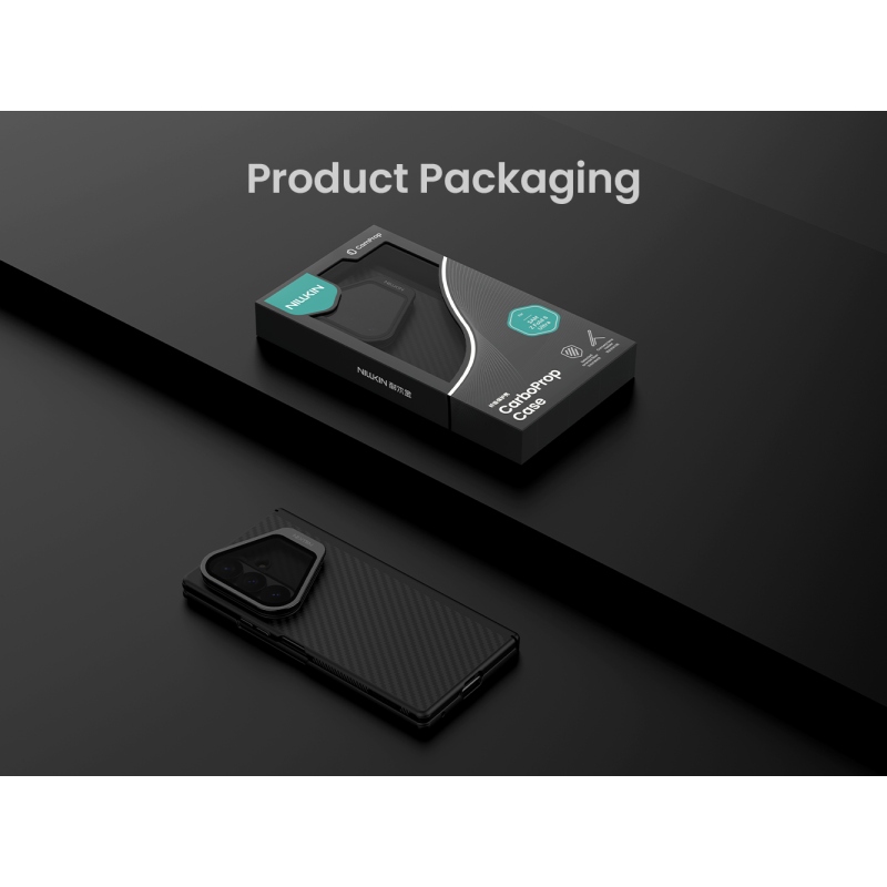 Nillkin CarboProp Aramid mágneses hátlap a Samsung Galaxy Z Fold 8-hoz, Ultra Black