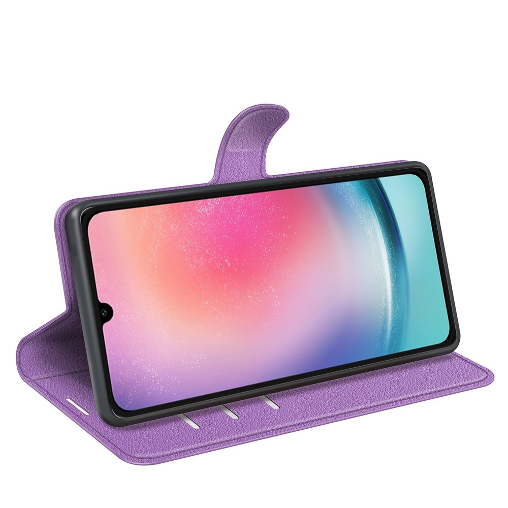 Litchi könyv tok Samsung Galaxy A16 4G/5G készülékhez - lila