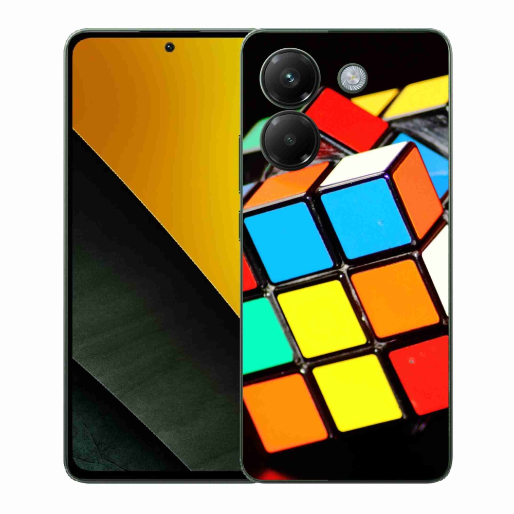 Gél borítás mmCase a Xiaomi Poco M7 Pro 5G számára - Rubik-kocka